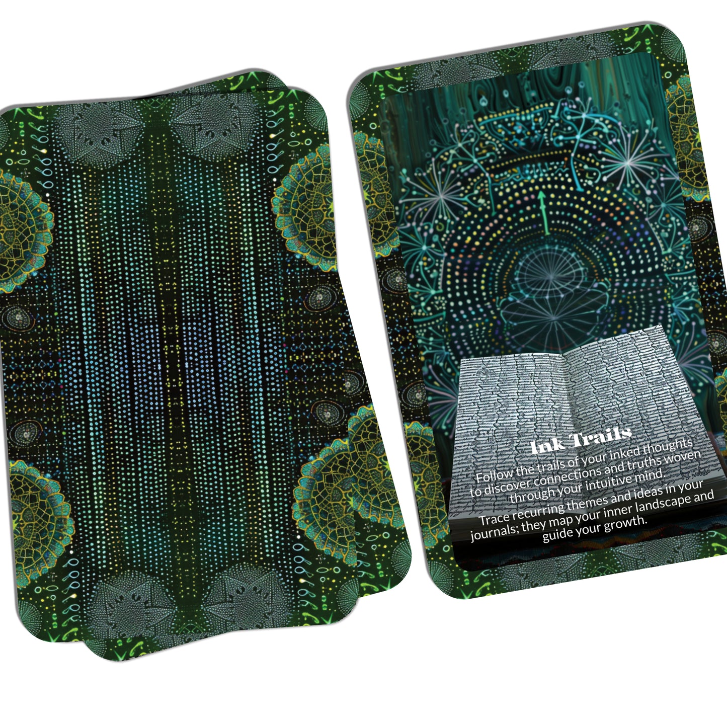 Ink & Intuition – A Journaled Divination Oracle Deck – 22 Oracle Cards – Scribbled Pages, Sacred Messages