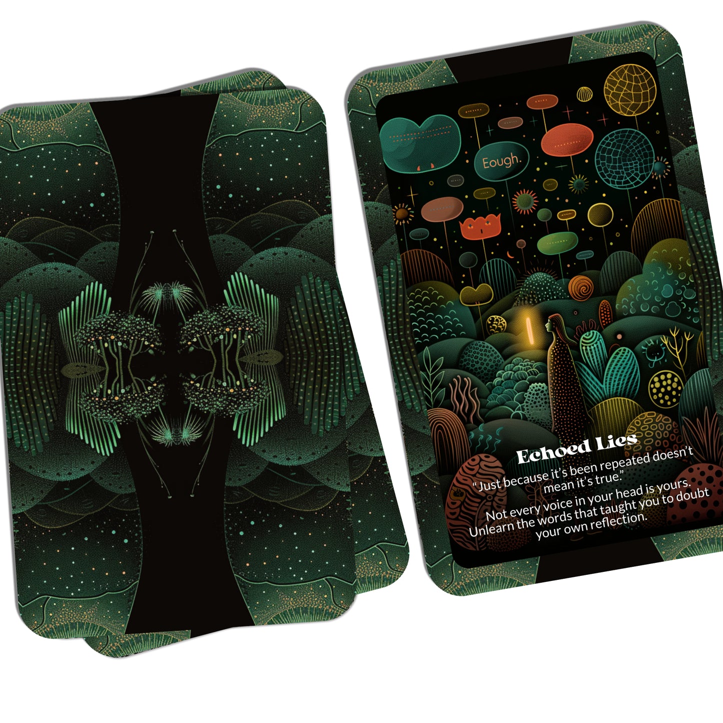 Threadbare Illusions – A Revealing Oracle Deck – 22 Oracle Cards – Unravel What No Longer Shields You