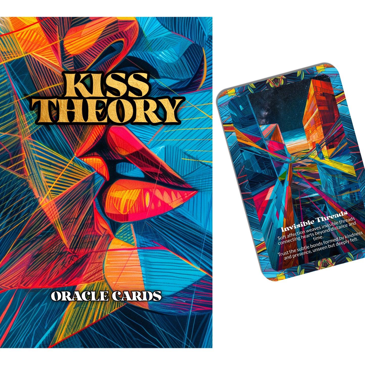 Kiss Theory – An Intuitive Affection Oracle Deck – 22 Oracle Cards – Love Without Proof, Just Knowing