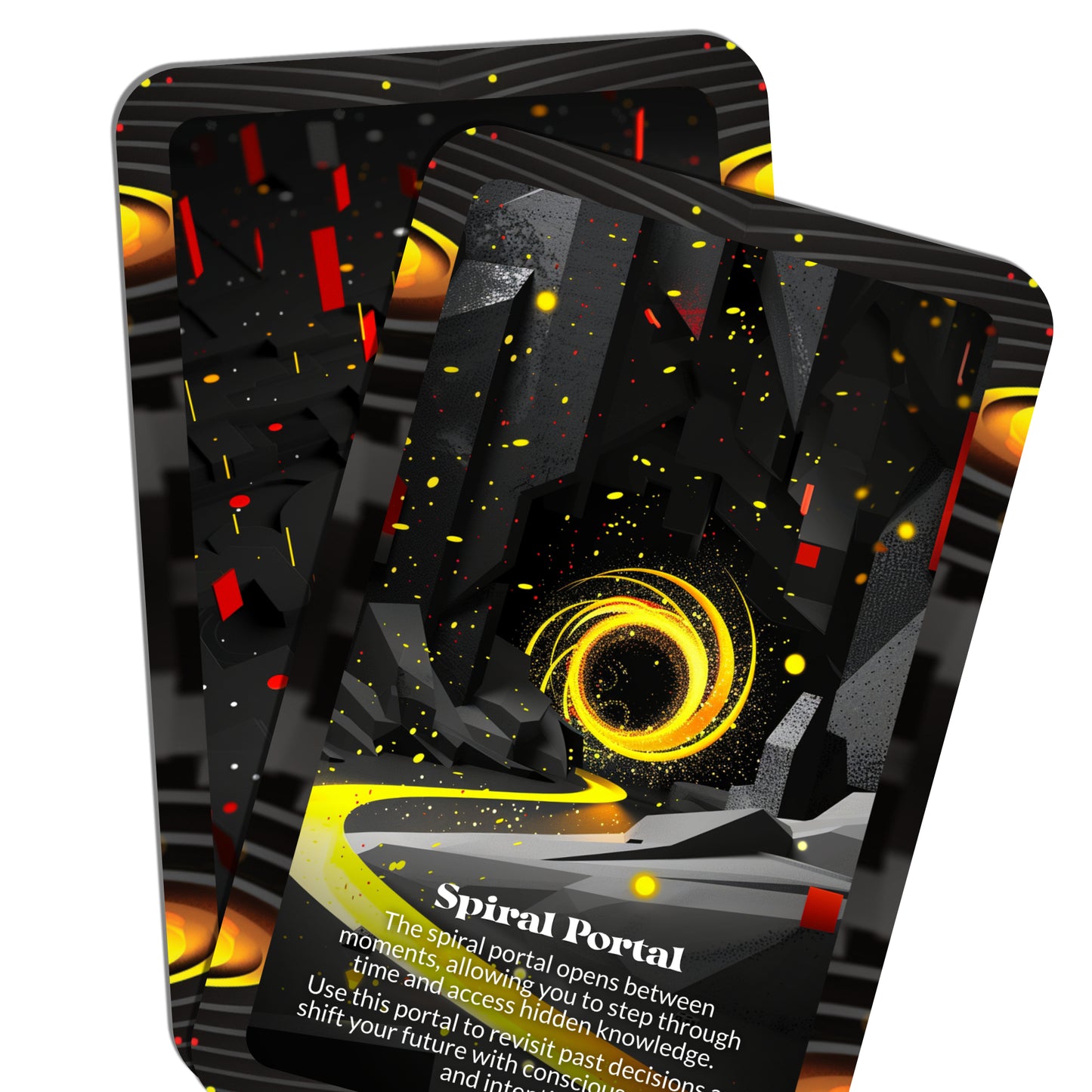 Time Is a Spiral – A Nonlinear Wisdom Oracle Deck – 22 Oracle Cards – The Clock is Only a Suggestion