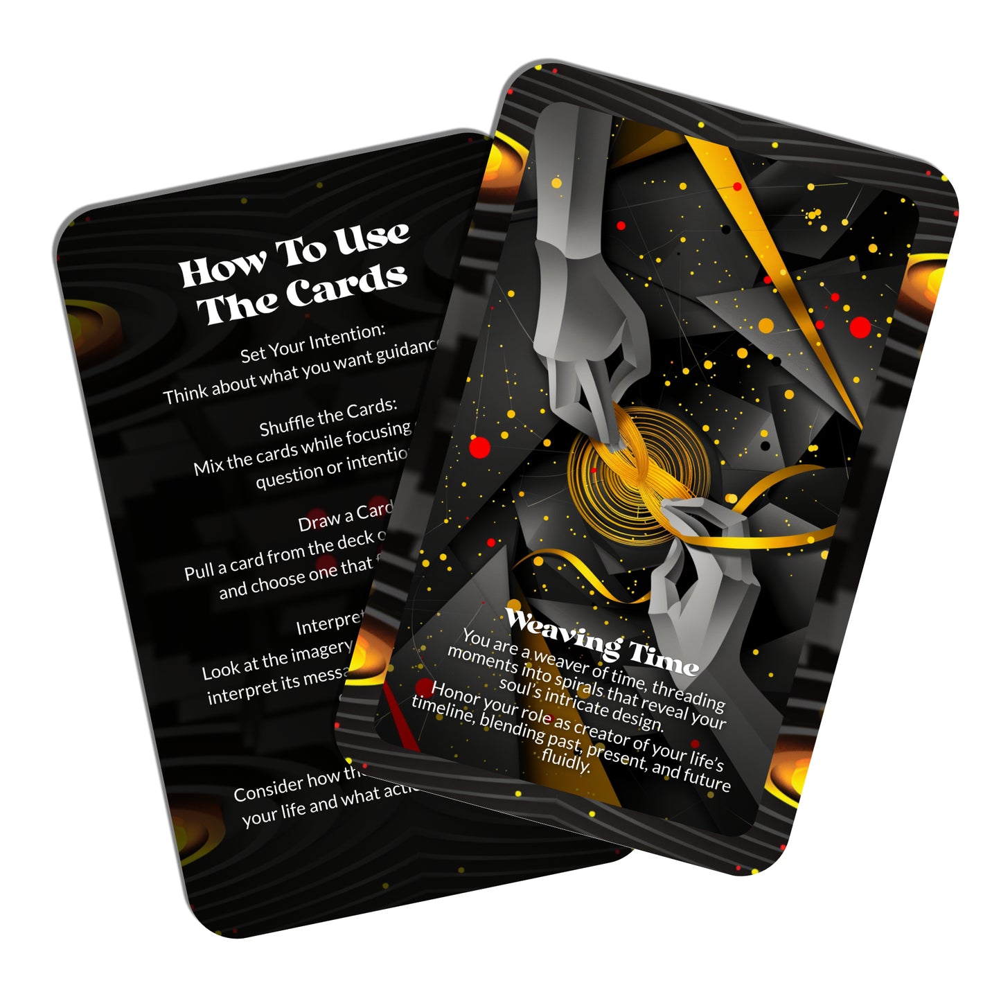 Time Is a Spiral – A Nonlinear Wisdom Oracle Deck – 22 Oracle Cards – The Clock is Only a Suggestion