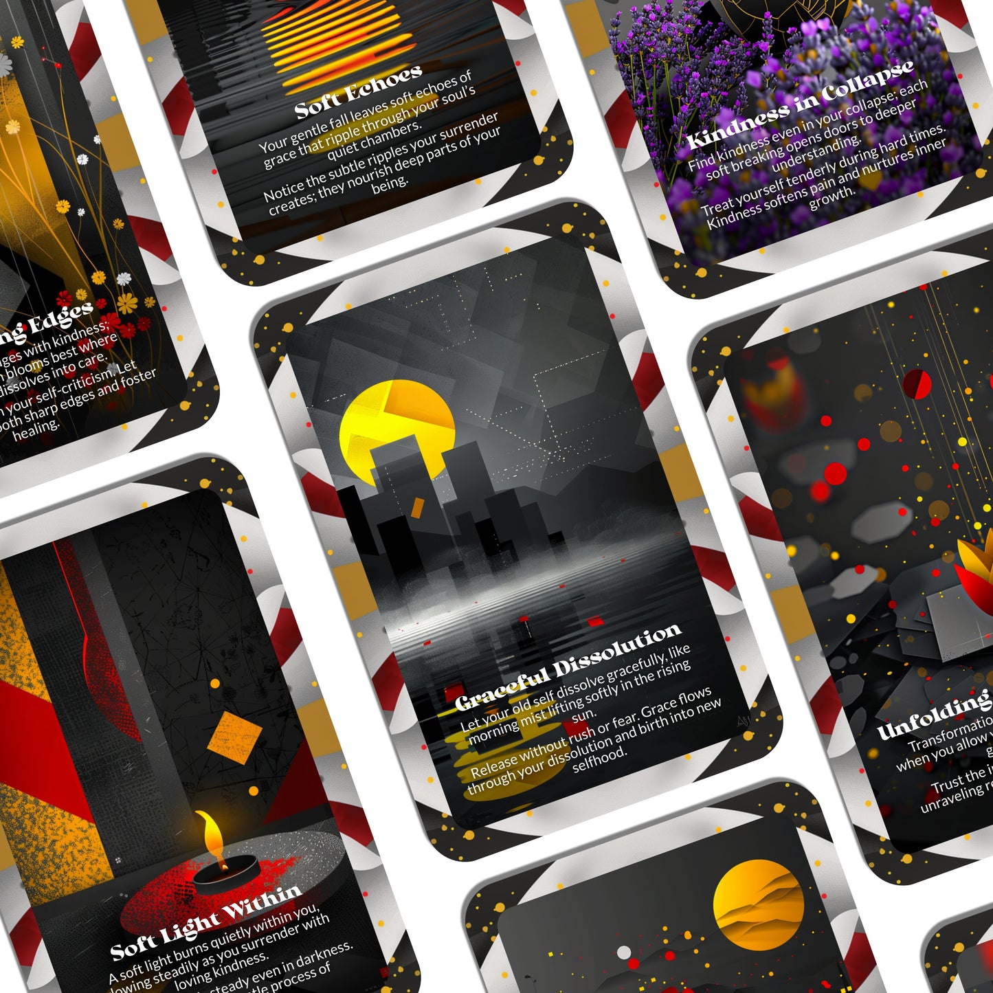 Unmake Me Kindly – A Spiritual Surrender Oracle Deck – 22 Oracle Cards – Let the Undoing Be Tender