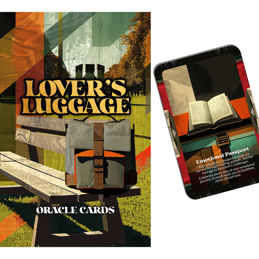 Lover’s Luggage – An Emotional Healing Oracle Deck – 22 Oracle Cards – Unpack the Past You Carried Here