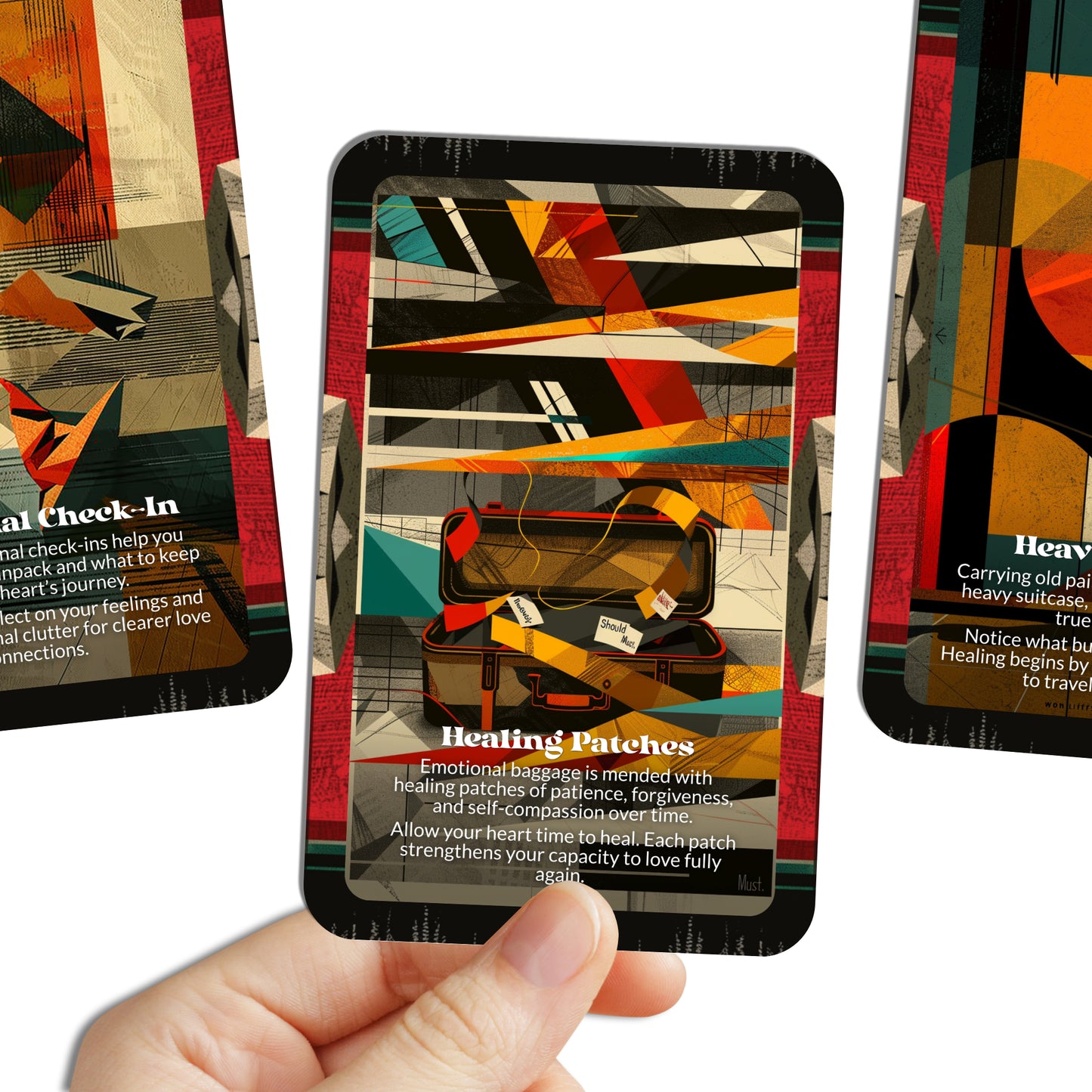 Lover’s Luggage – An Emotional Healing Oracle Deck – 22 Oracle Cards – Unpack the Past You Carried Here