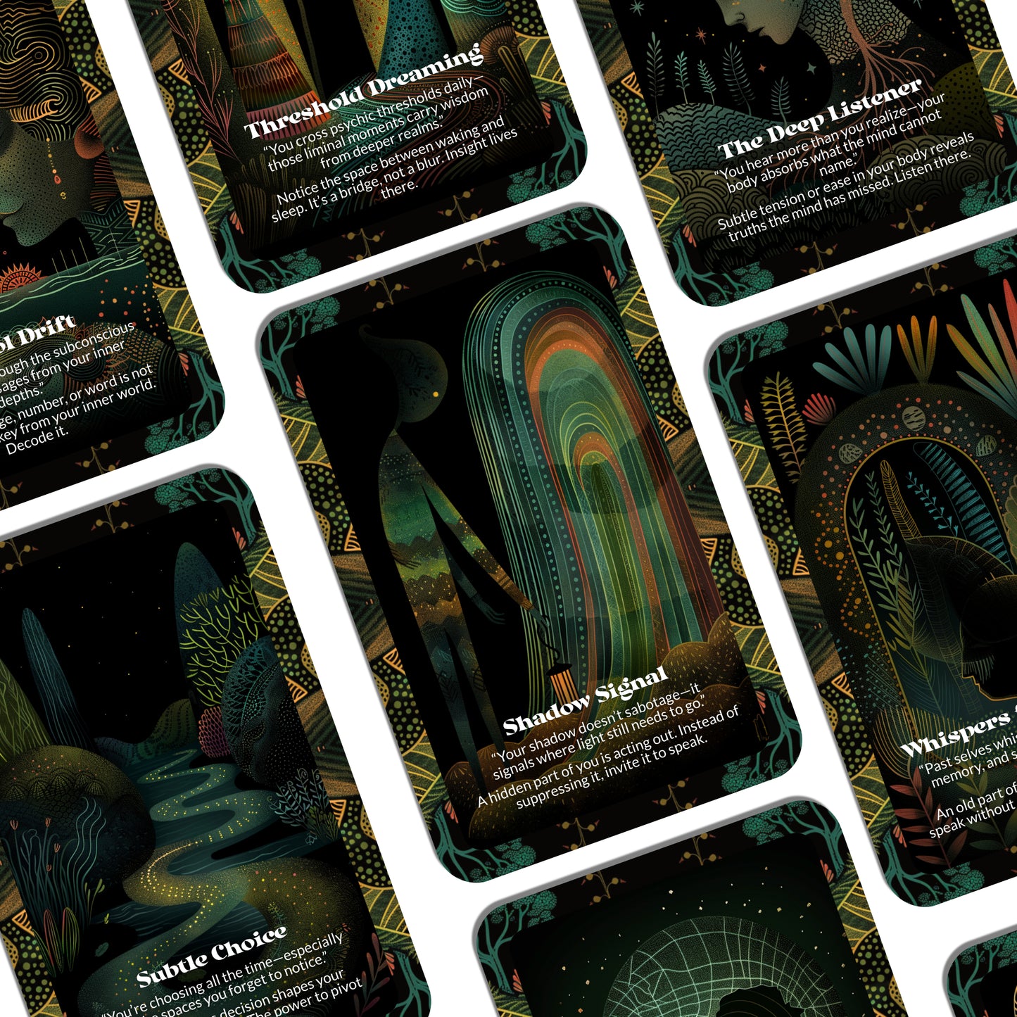 Unseen Currents – A Subconscious Exploration Oracle Deck – 22 Oracle Cards – What Flows Beneath Awareness