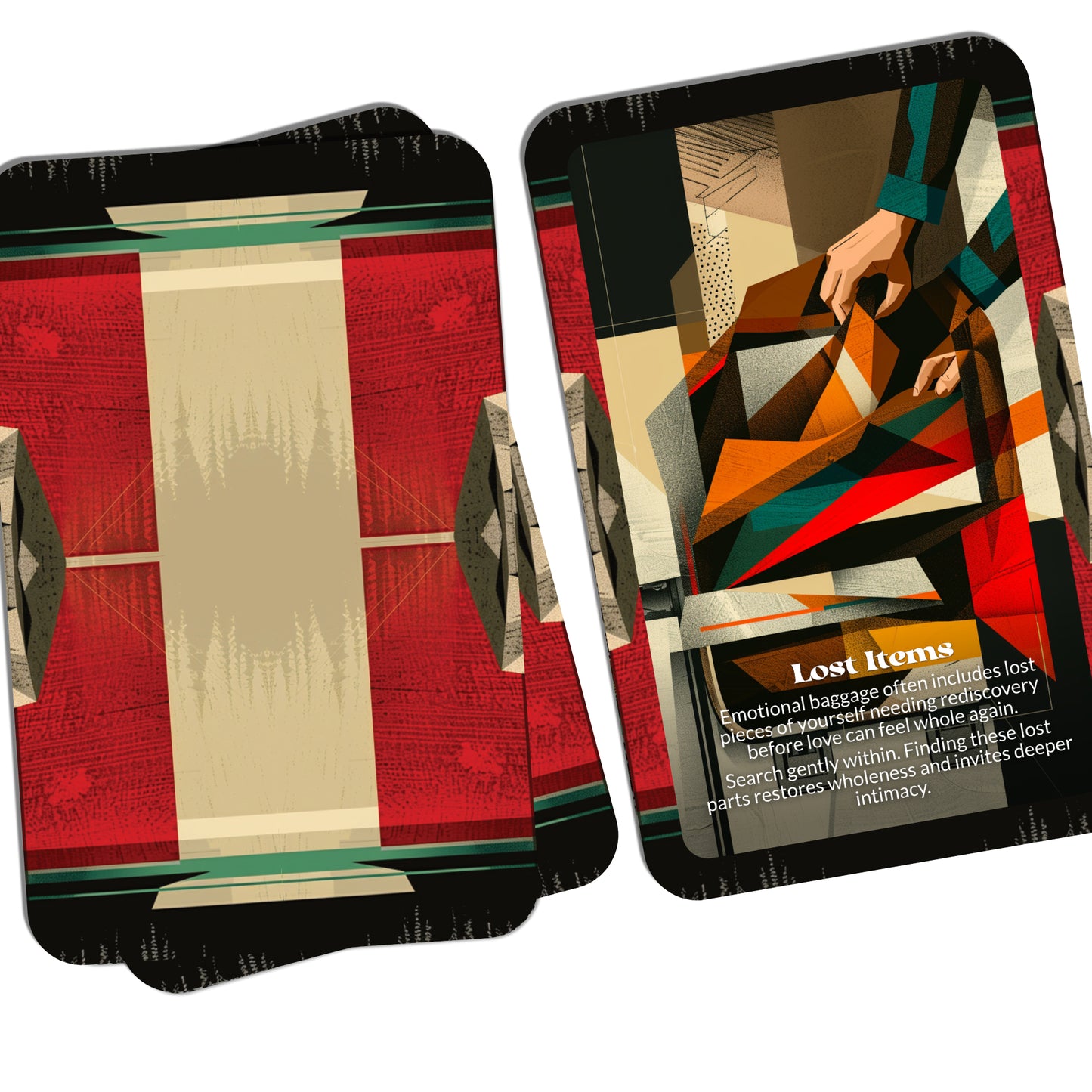 Lover’s Luggage – An Emotional Healing Oracle Deck – 22 Oracle Cards – Unpack the Past You Carried Here