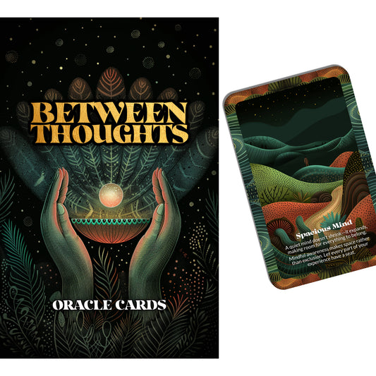 Between Thoughts – A Mindful Awareness Oracle Deck – 22 Oracle Cards – Witness the Silence Between Moments
