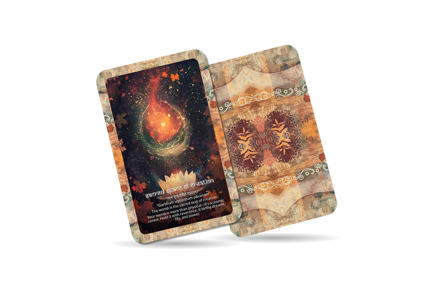 Womb Mantra – A Creative Portal Oracle Deck – 22 Oracle Cards – The Sacred Origin of All Life
