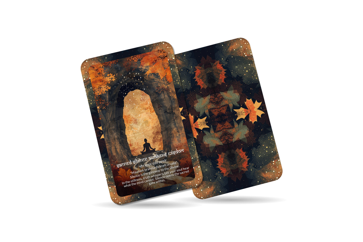 Silence Mantra – A Stillness Oracle Deck – 22 Oracle Cards – Truth in the Quiet Spaces