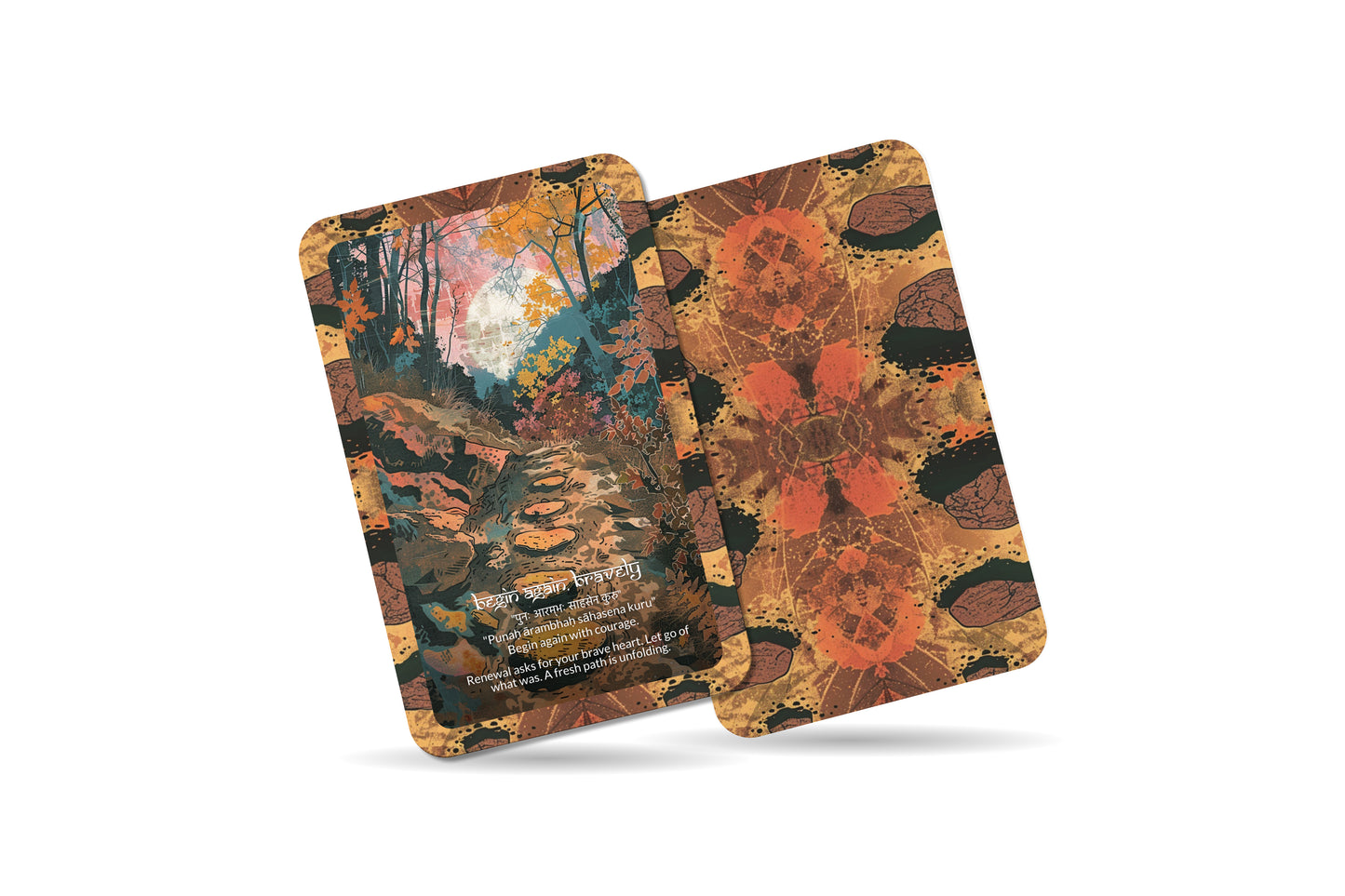 Renewal Mantra – A Soul Revival Oracle Deck – 22 Oracle Cards – Begin Again with Inner Light