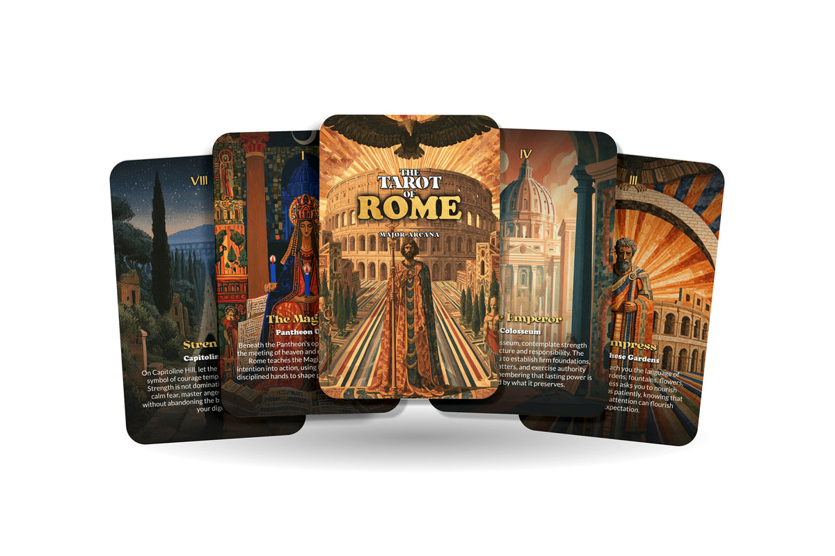 The Tarot of Rome – An Ancient Roman Tarot Deck – 22 Tarot Cards – Empire, Mythology, and Eternal City Wisdom