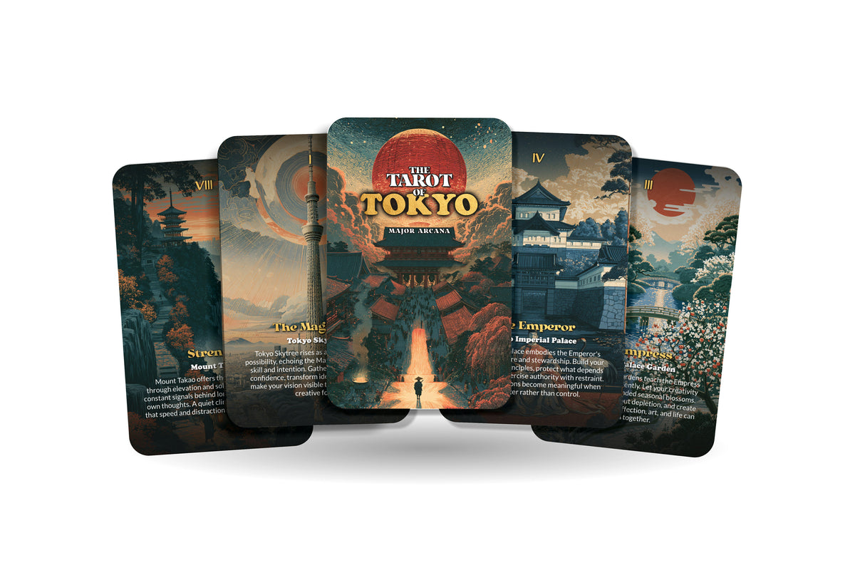 The Tarot of Tokyo – A Japanese Future Tarot Deck – 22 Tarot Cards – Ancient Traditions and Modern Energy
