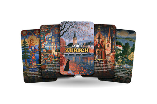 The Tarot of Zurich – A Swiss Alpine Tarot Deck – 22 Tarot Cards – Lake Waters, Mountains, and Swiss Heritage