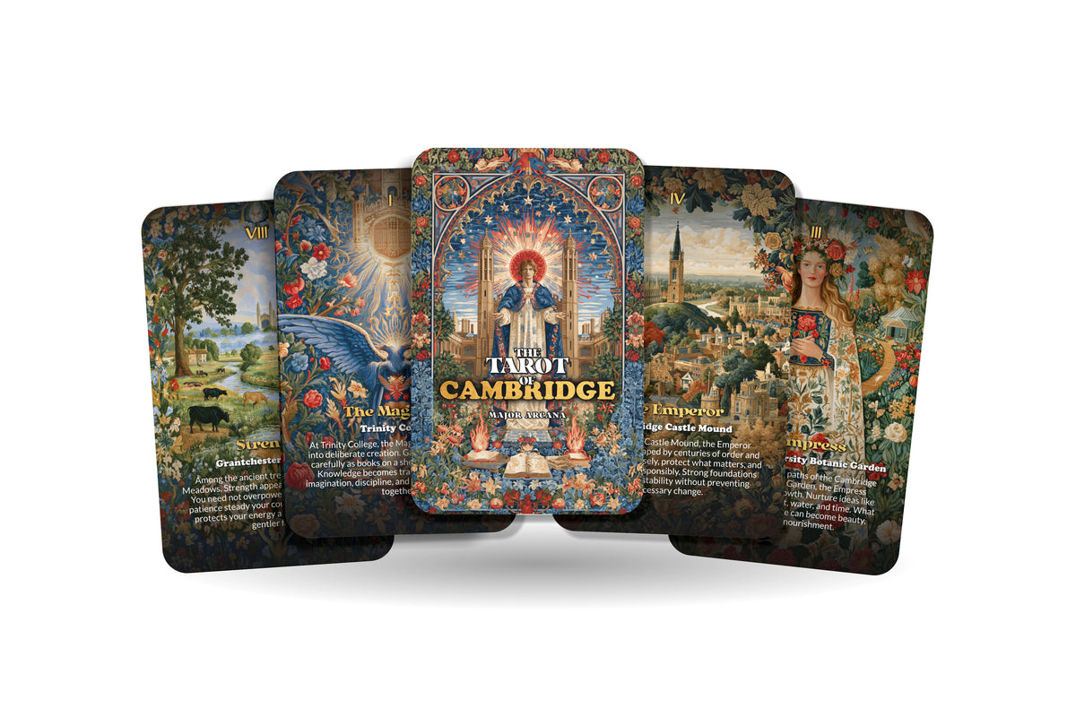 The Tarot of Cambridge – An Academic Wisdom Tarot Deck – 22 Tarot Cards – Ancient Colleges and Intellectual Discovery