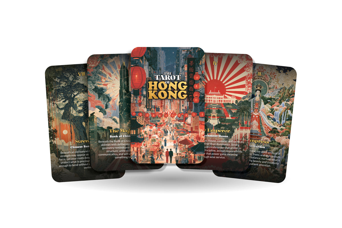 The Tarot of Hong Kong – A Dragon City Tarot Deck – 22 Tarot Cards – Eastern Wisdom and Harbour Energy