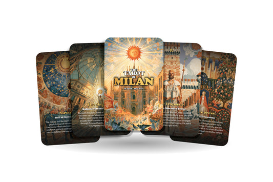 The Tarot of Milan – An Italian Art Tarot Deck – 22 Tarot Cards – Fashion, Renaissance Beauty, and Sacred Design