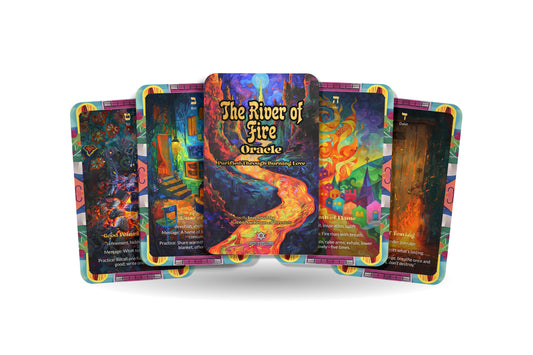 The River of Fire Oracle – Purified Through Burning Love – 22 Oracle Cards – Transform Through Passion