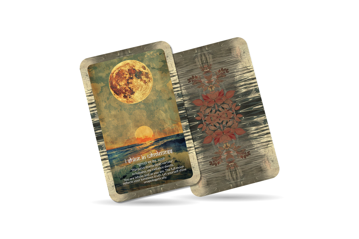 Full Moon Mantra – A Lunar Oracle Deck – 22 Oracle Cards – Illumination, Completion, and Release