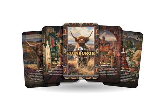 The Tarot of Edinburgh – A Scottish Mysteries Tarot Deck – 22 Tarot Cards – Castles, Highlands, and Celtic Legends