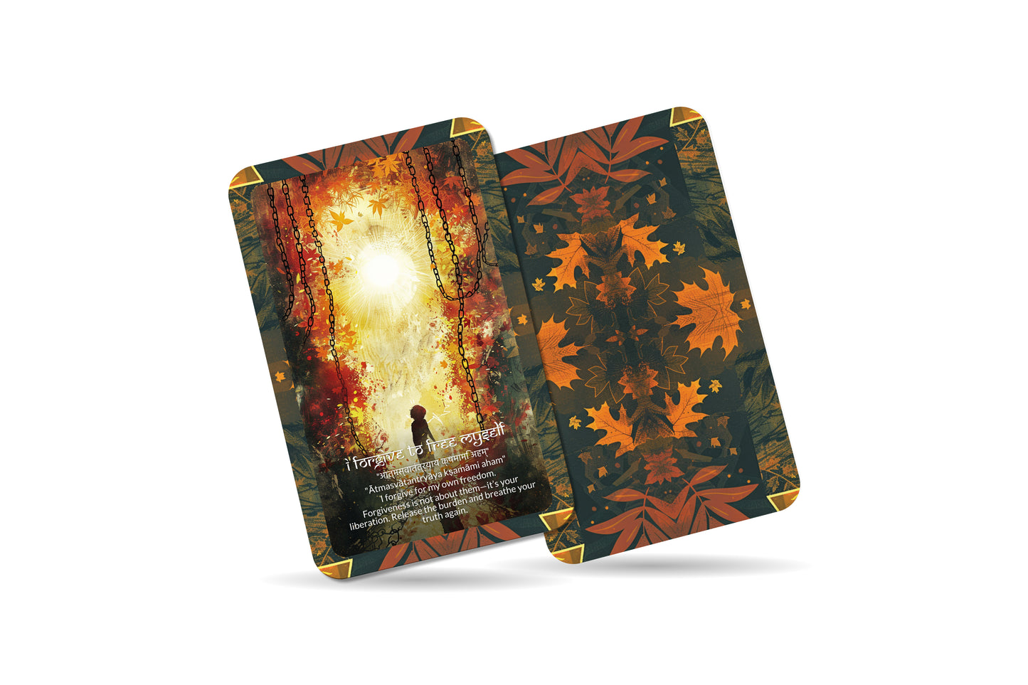 Forgiveness Mantra – A Heart Healing Oracle Deck – 22 Oracle Cards – Release, Renew, and Liberate