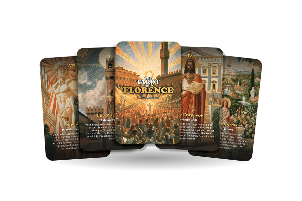 The Tarot of Florence – A Renaissance Wisdom Tarot Deck – 22 Tarot Cards – Art, Beauty, and Italian Enlightenment