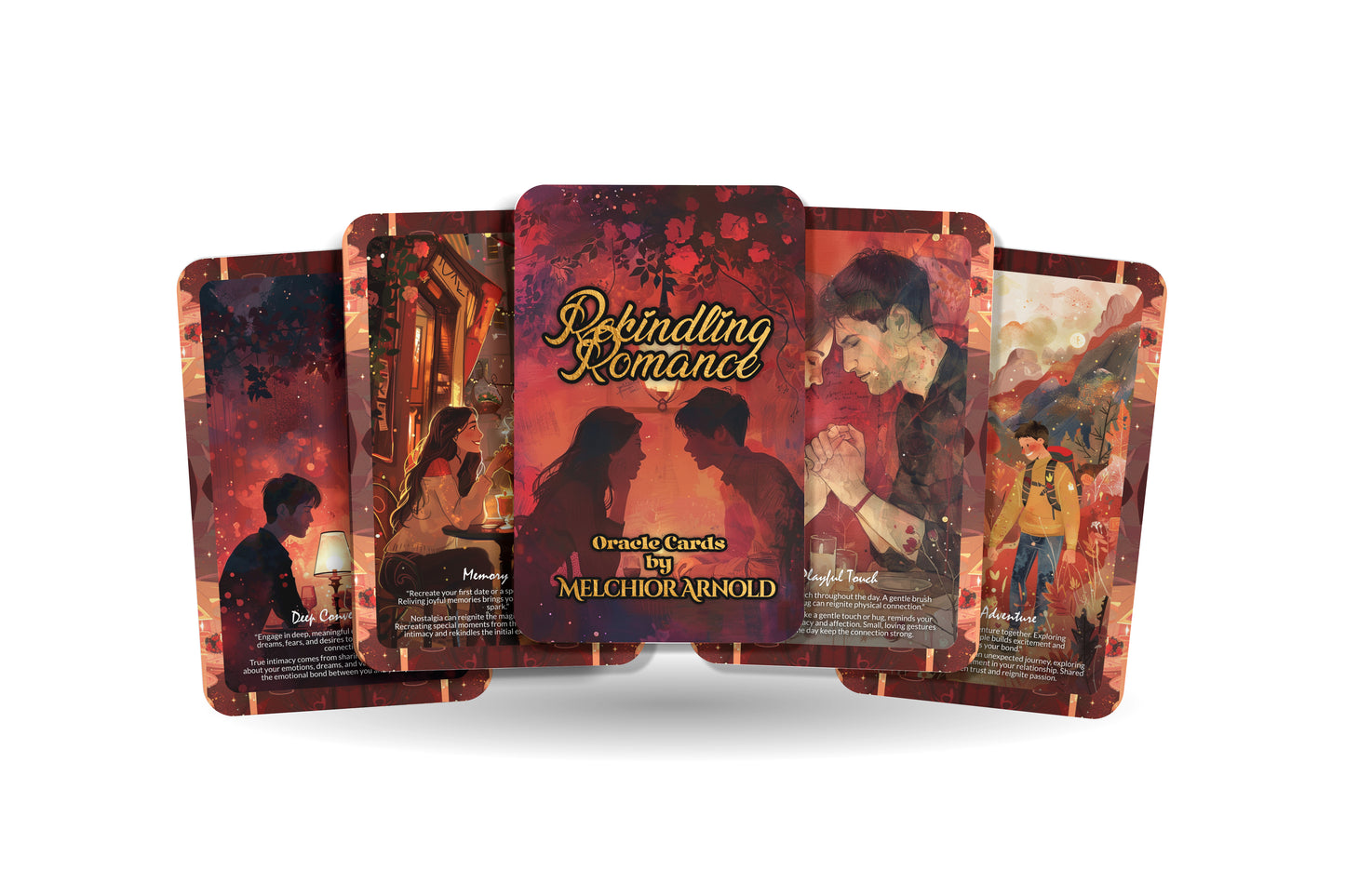 Rekindling Romance Oracle – Reignite Passion & Intimacy – Reconnect With Heart & Soul 22-Card Deck