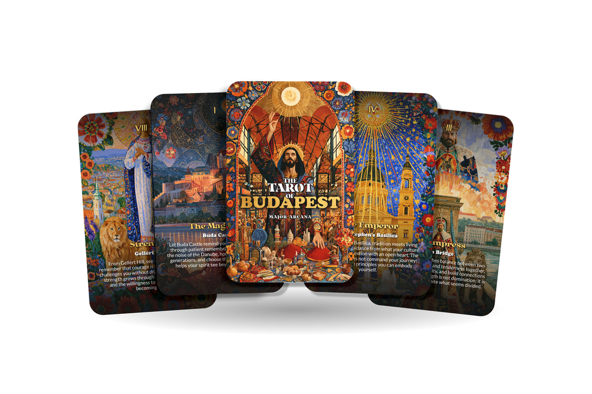 The Tarot of Budapest – A Danube Mysticism Tarot Deck – 22 Tarot Cards – Thermal Waters and Hungarian Heritage