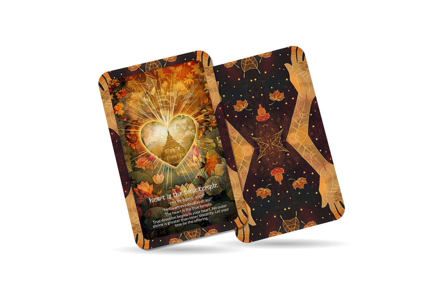 Bhakti Mantra – A Devotional Heart Oracle Deck – 22 Oracle Cards – The Path of Love and Surrender