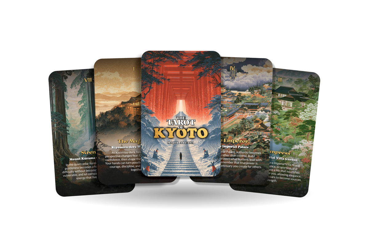 The Tarot of Kyoto – A Japanese Zen Tarot Deck – 22 Tarot Cards – Temples, Gardens, and Ancient Traditions