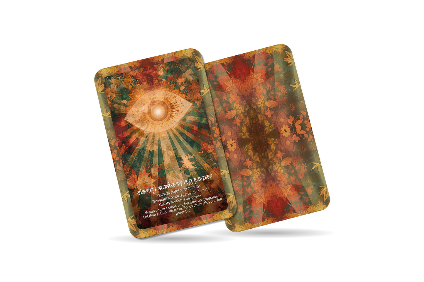 Focus Mantra – A Clarity Oracle Deck – 22 Oracle Cards – Centering the Mind and Intention