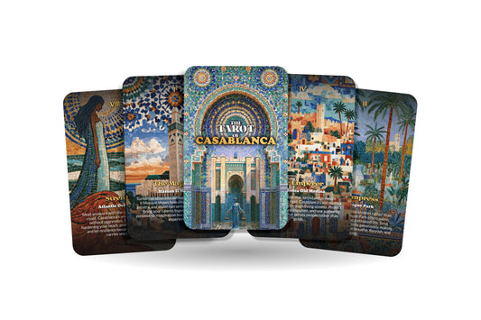 The Tarot of Casablanca – A Moroccan Heritage Tarot Deck – 22 Tarot Cards – Mysteries of the Atlantic and Ancient Medina