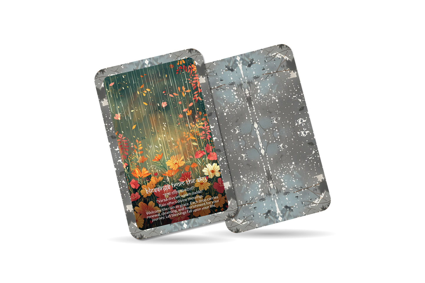 Rain Mantra – A Blessing Waters Oracle Deck – 22 Oracle Cards – Renewal Through Sacred Showers