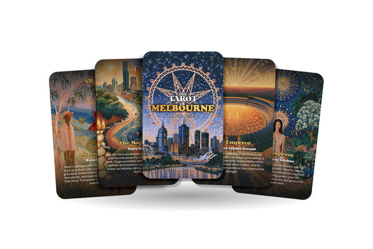 The Tarot of Melbourne – An Australian Spirit Tarot Deck – 22 Tarot Cards – Urban Culture and Nature’s Ancient Energy