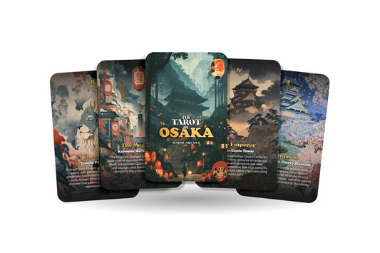 The Tarot of Osaka – A Japanese Urban Spirit Tarot Deck – 22 Tarot Cards – Tradition, Commerce, and Culinary Culture