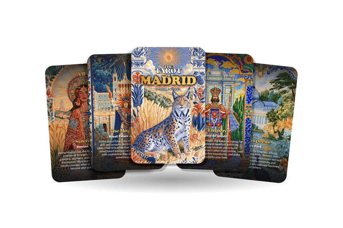 The Tarot of Madrid – A Spanish Spirit Tarot Deck – 22 Tarot Cards – Royal Heritage, Art, and Passion