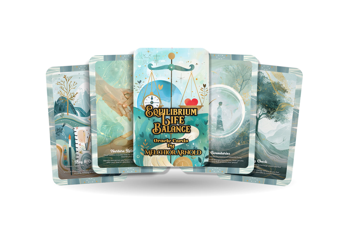 Equilibrium Life Balance Oracle – Find Harmony Within – Mind, Body & Spirit Alignment 22-Card Deck