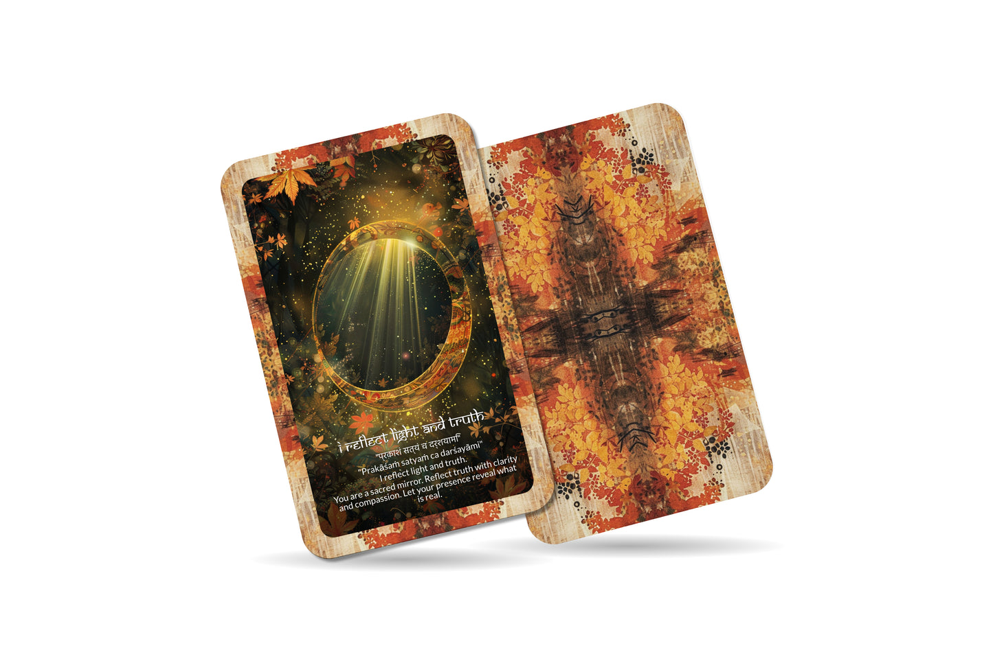 Mirror Shield Mantra – A Psychic Protection Oracle Deck – 22 Oracle Cards – Reflect, Deflect, Empower