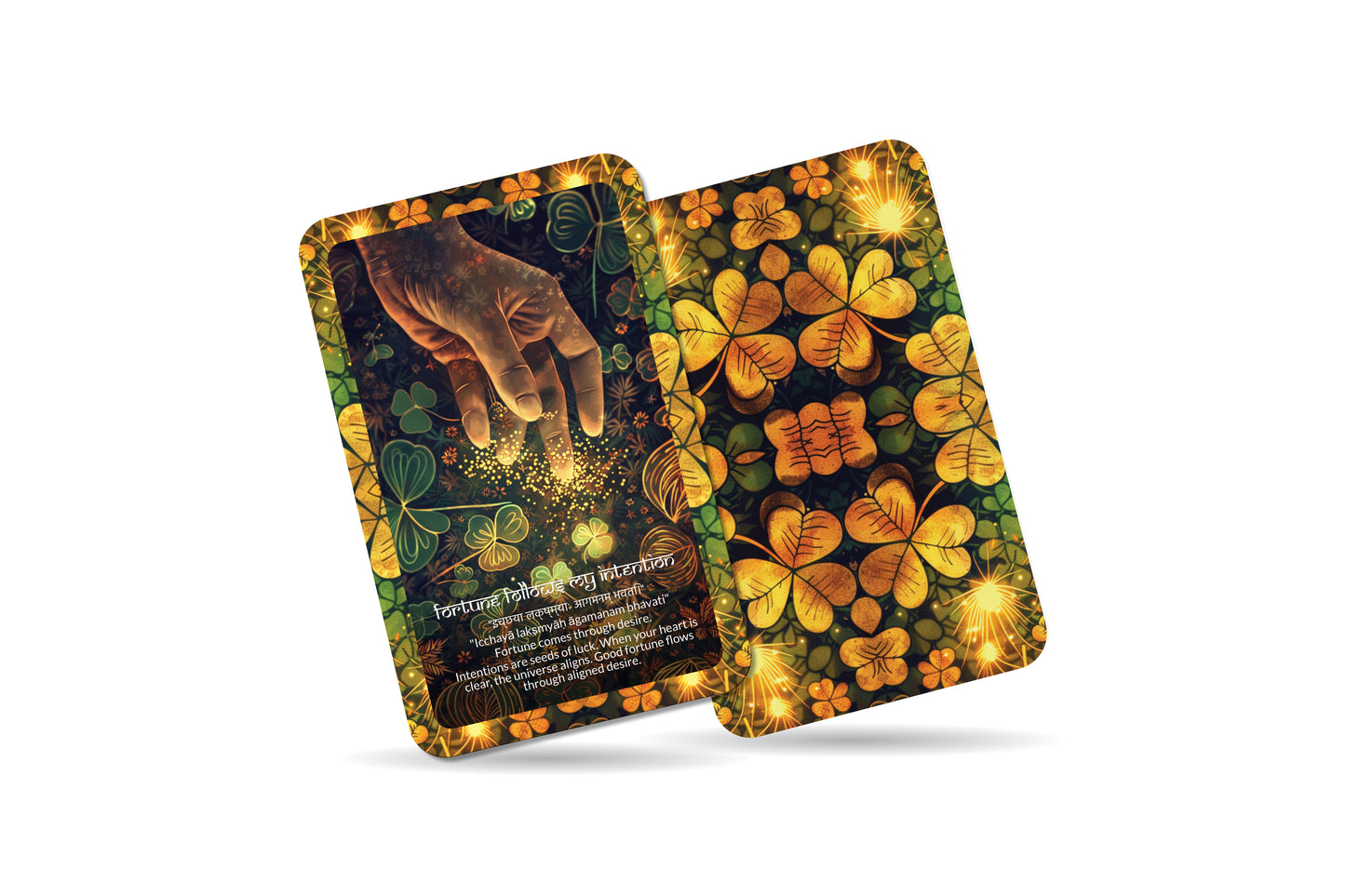 Luck Mantra – A Fortune Alignment Oracle Deck – 22 Oracle Cards – Synchronicities and Abundance