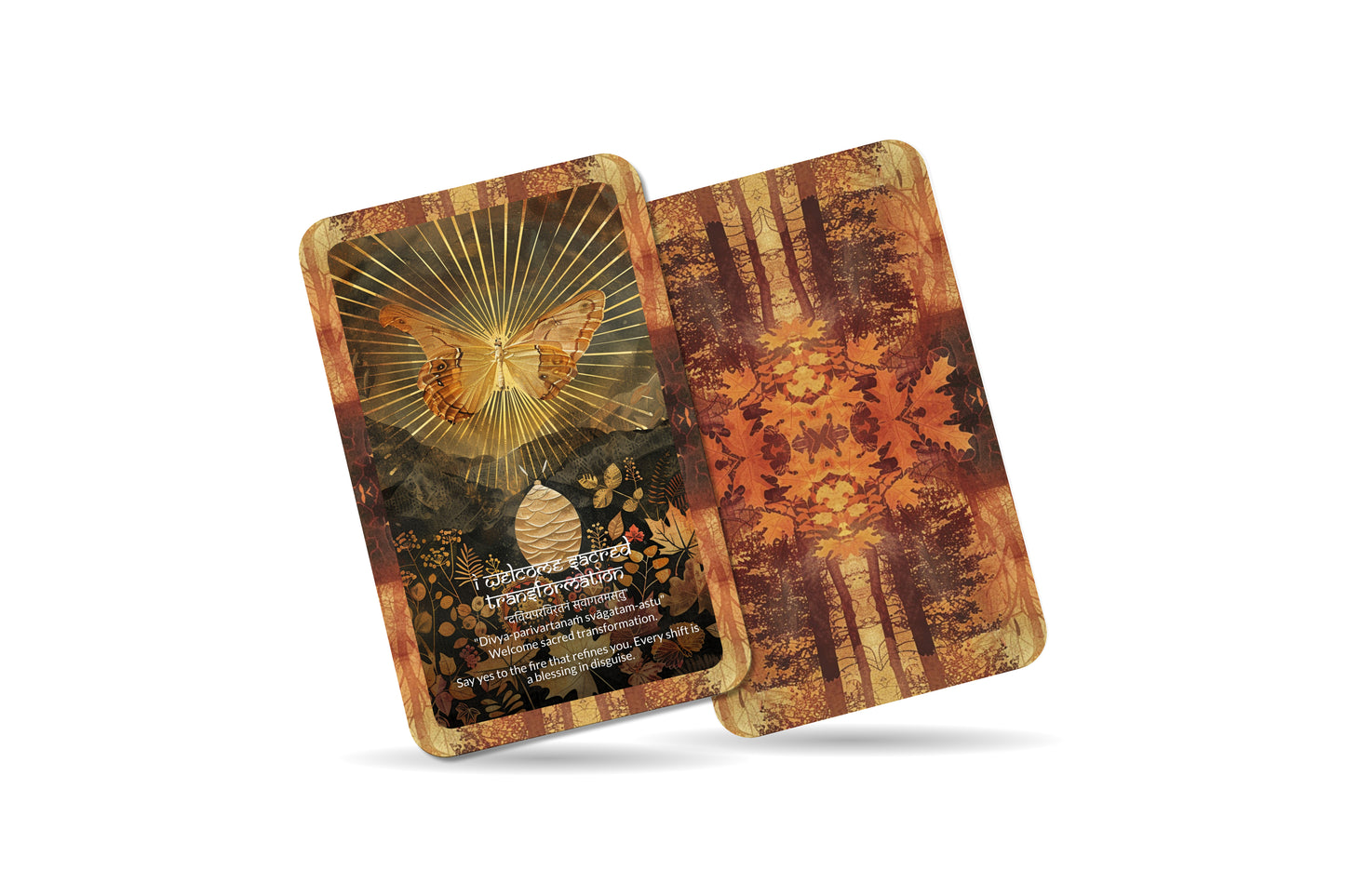 Transformation Mantra – An Alchemy Oracle Deck – 22 Oracle Cards – Evolve Through Fire and Light