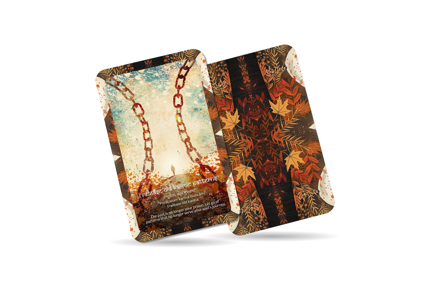 Karma-Clearing Mantra – A Liberation Oracle Deck – 22 Oracle Cards – Releasing Past Energies