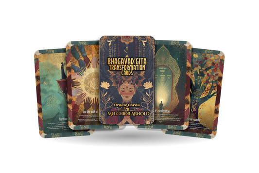 Bhagavad Gita Transformation Cards – Ancient Wisdom for Modern Souls – Divine Insight & Dharma 22-Card Deck