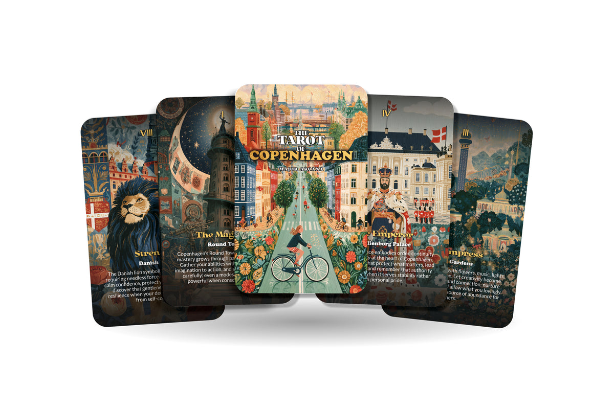 The Tarot of Copenhagen – A Nordic Heritage Tarot Deck – 22 Tarot Cards – Sea Legends and Scandinavian Spirit