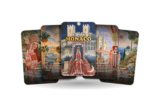 The Tarot of Monaco – A Riviera Mysticism Tarot Deck – 22 Tarot Cards – Mediterranean Elegance and Coastal Fortune