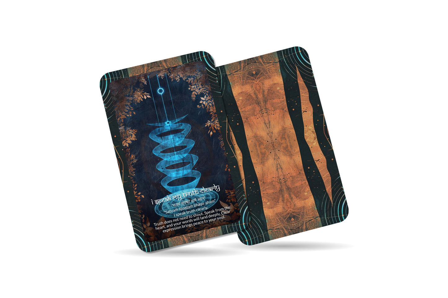 Throat Mantra – A Truth Voice Oracle Deck – 22 Oracle Cards – Speak with Clarity and Power
