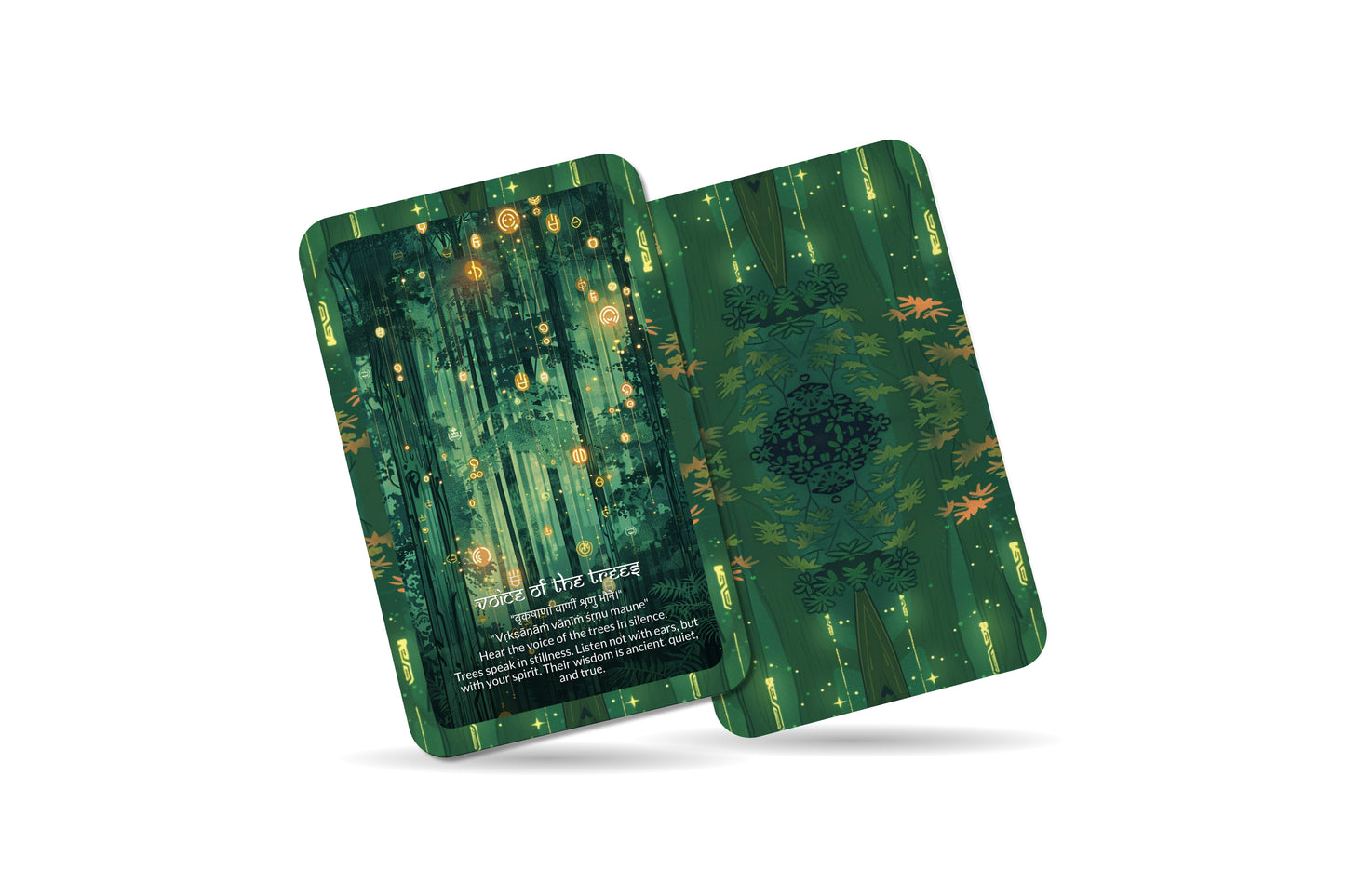 Forest Mantra – A Nature Spirit Oracle Deck – 22 Oracle Cards – Whispers from the Green World