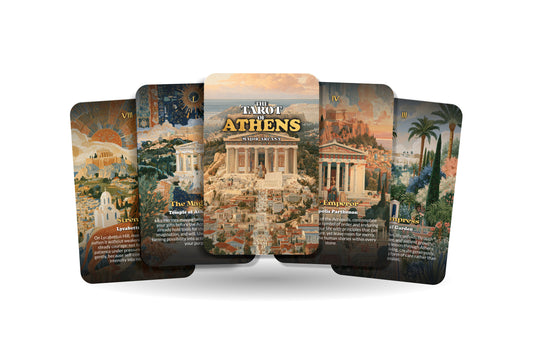 The Tarot of Athens – An Ancient Greek Wisdom Tarot Deck – 22 Tarot Cards – Myths and Mysteries of the Acropolis