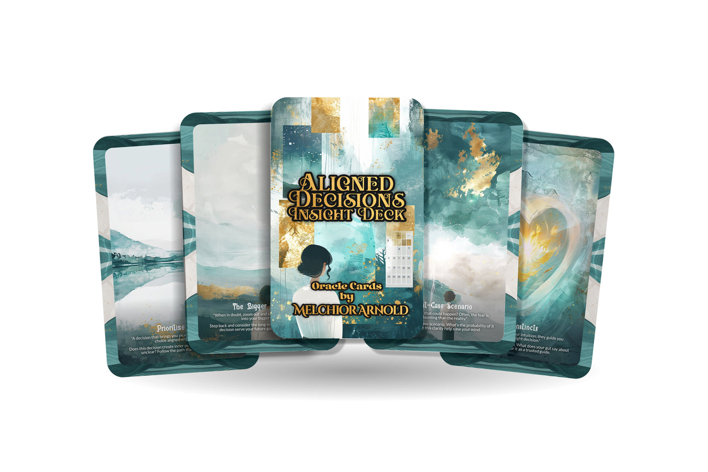 Aligned Decisions Insight Deck – Tune Into Inner Clarity – Make Empowered Choices 22-Card Deck