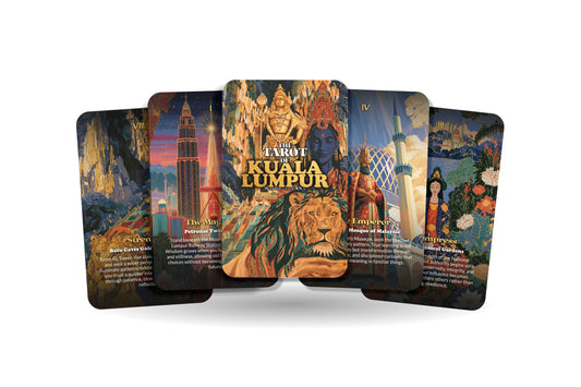 The Tarot of Kuala Lumpur – A Tropical Heritage Tarot Deck – 22 Tarot Cards – Temples, Towers, and Malaysian Spirit