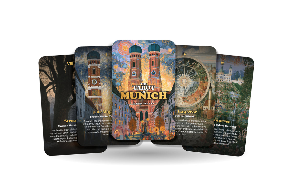 The Tarot of Munich – A Bavarian Heritage Tarot Deck – 22 Tarot Cards – Alpine Traditions and Germanic Spirit