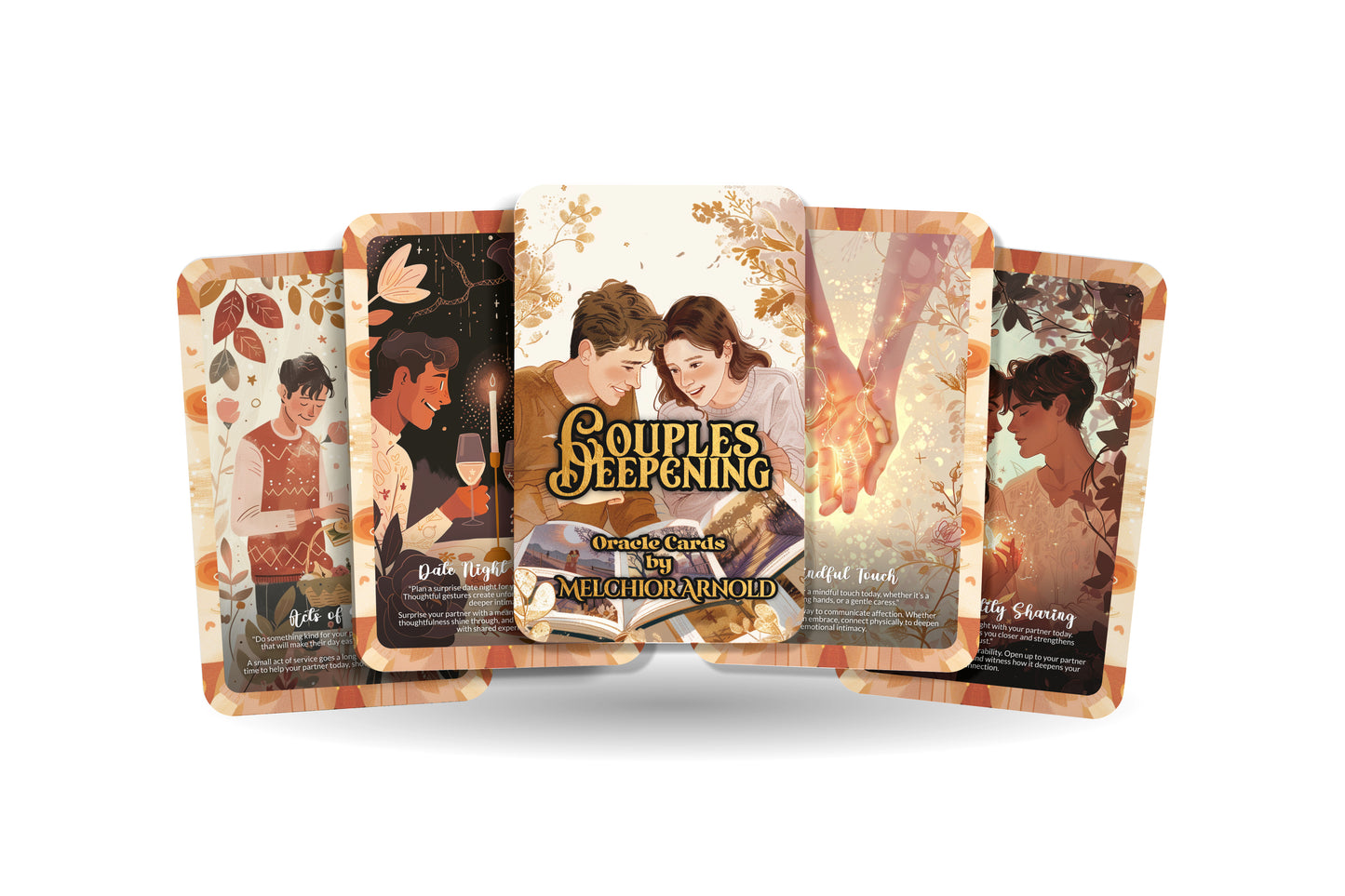 Couples Deepening Deck – Strengthen Your Relationship Bond – Intimacy, Trust & Growth 22-Card Deck